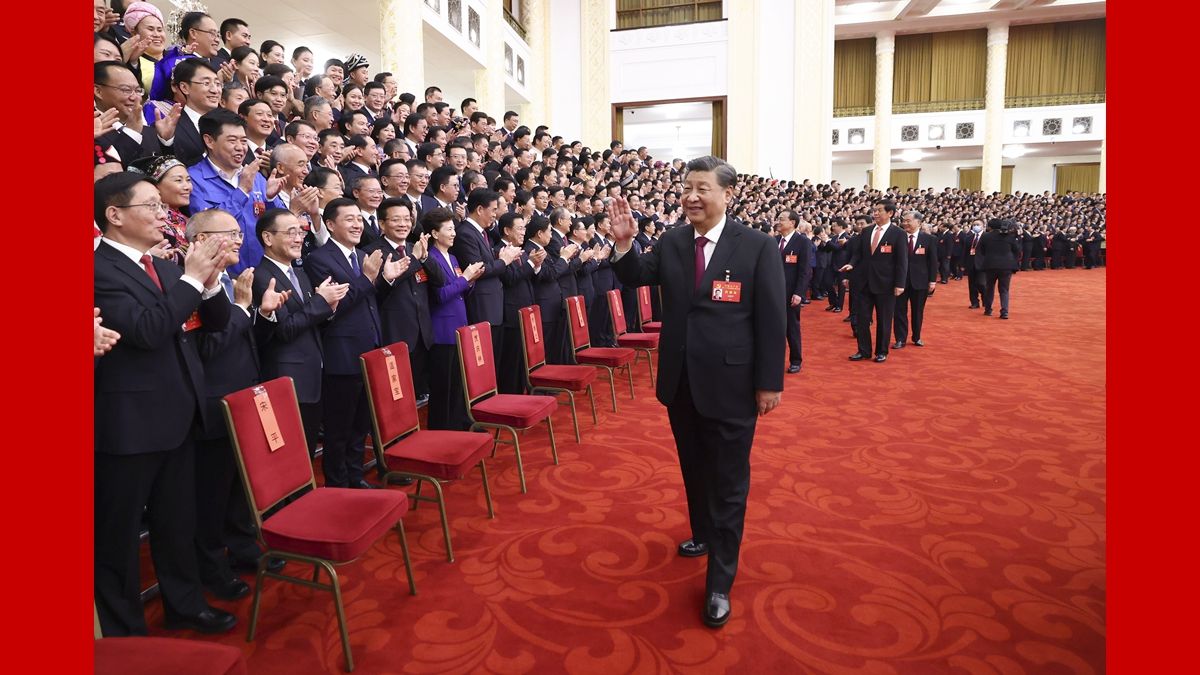 習近平等領導同志親切會見出席黨的二十大代表、特邀代表和列席人員
